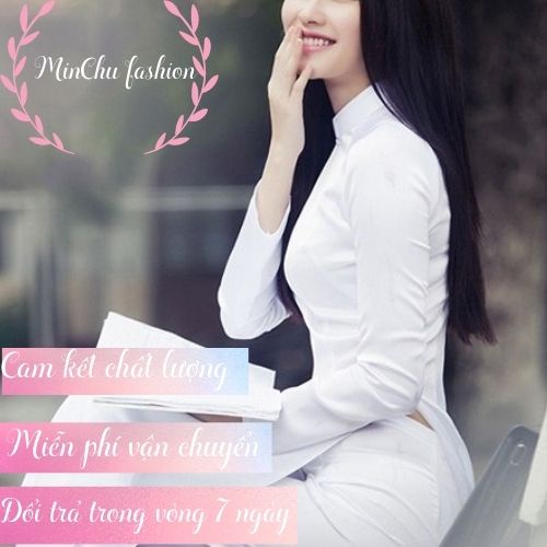 áo dài lụa trắng học sinh áo dài truyền thống nữ sinh dễ thuong_Minchu | BigBuy360 - bigbuy360.vn