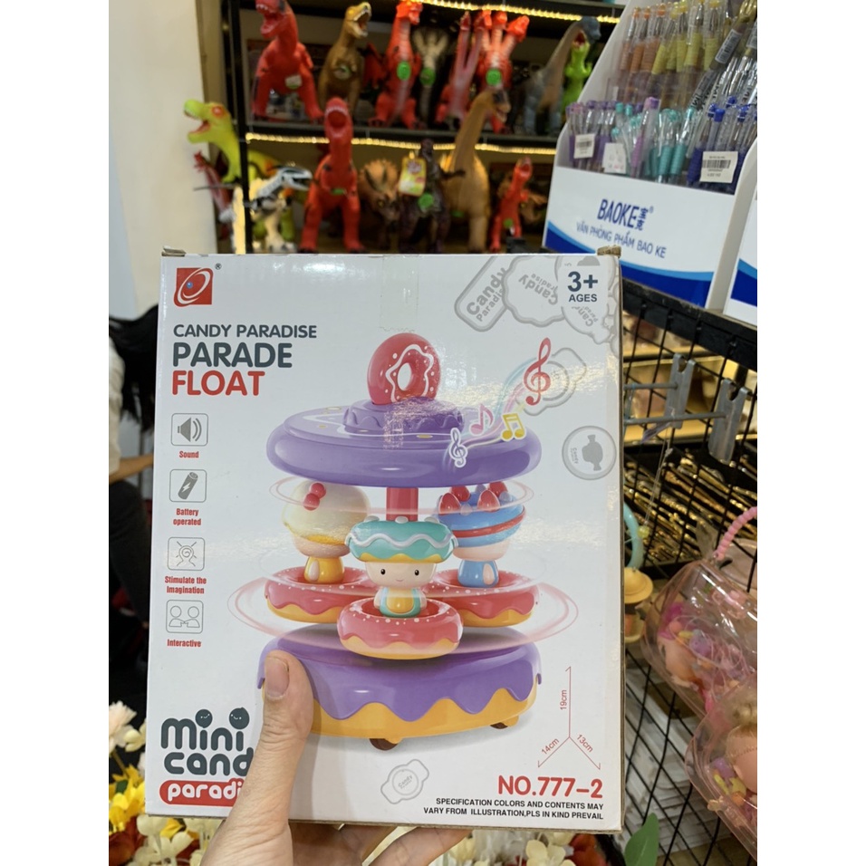 Bộ đồ chơi vòng xoay tiệc bánh Donut