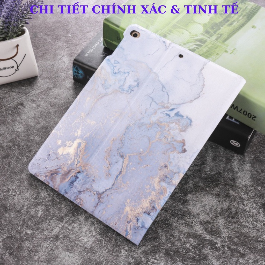 Bao da iPad hình Vân đá đẹp ốp iPad Air 1,2,3,Gen 5,6,7,8,9,Pro 10.5,Mini 1,2,3,4,5