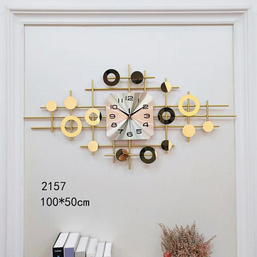 Đồng hồ trang trí decor 3D thương hiệu BISA Chính Hãng Bảo Hành 5 năm size 120cm