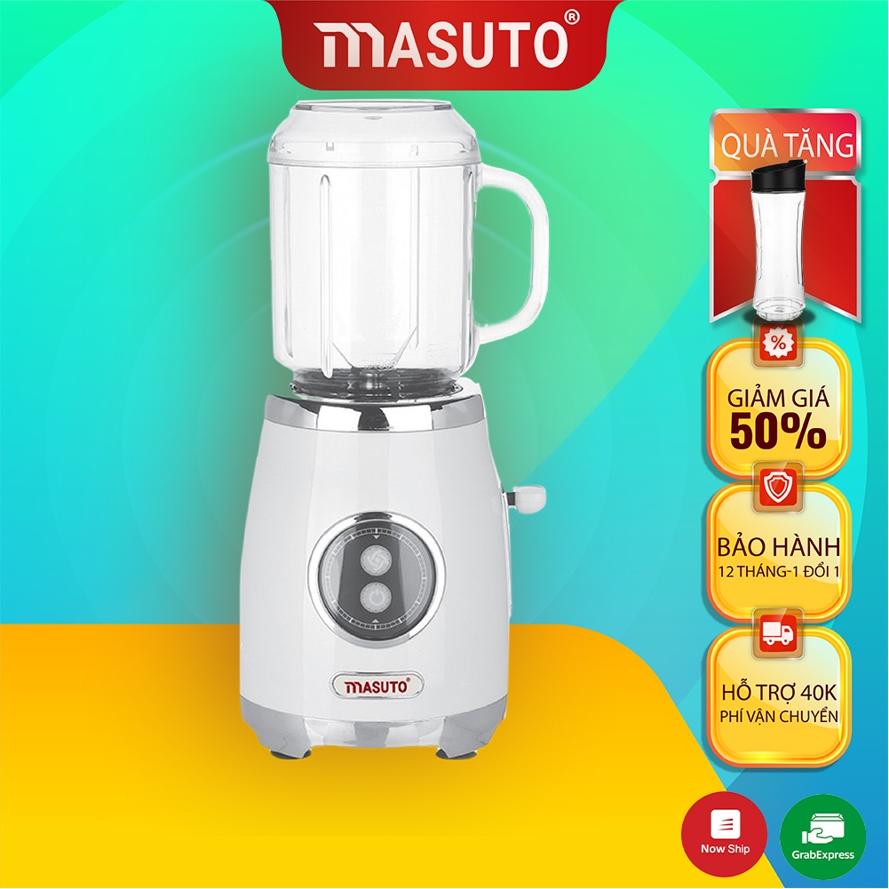 [MUA 1 TẶNG 1] Máy xay sinh tố Chuyên Dụng Masuto Blender Công Nghệ Nhật Bản xay hạt, xay đá siêu chuyễn mịn