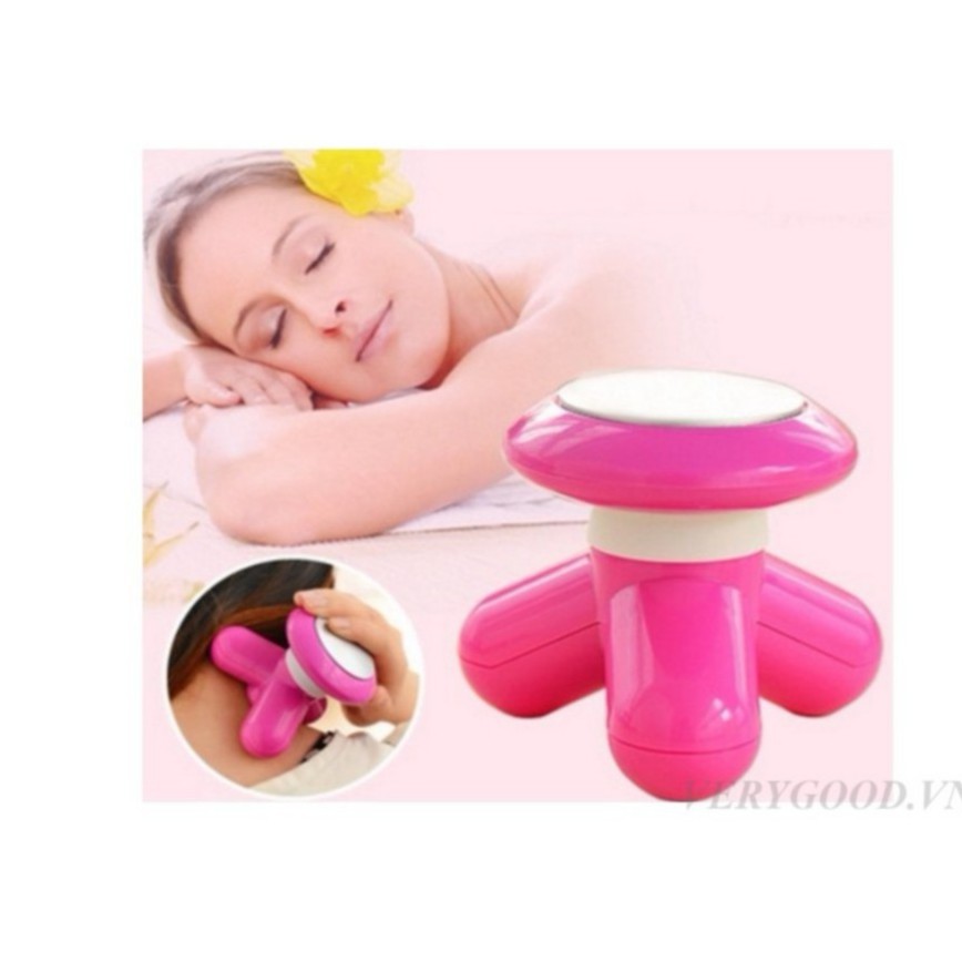 Máy mát-xa mini chân tròn Superlife Mini Massage tiện dụng bán rùi nghỉ