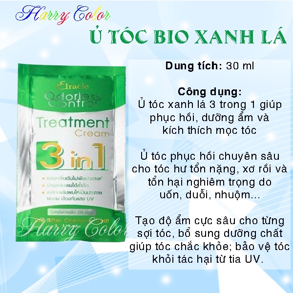 Gói ủ tóc Bio Treatment  Ủ tóc số 1 Thái Lan - siêu mềm mợt, phục hồi tóc - tiện dùng tại nhà