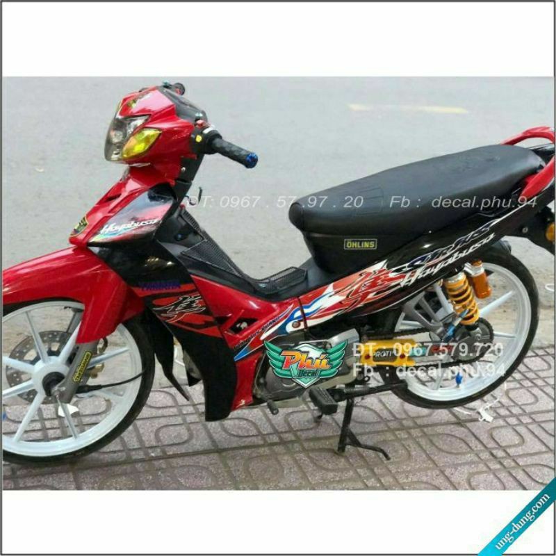 Tem rời Sirius Hayabusa đỏ đen HOT
