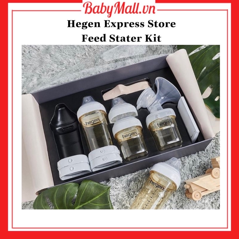 Bộ bình sữa Hegen kèm phụ kiện 150ml/240ml - Hegen Express Store Feed Stater Kit