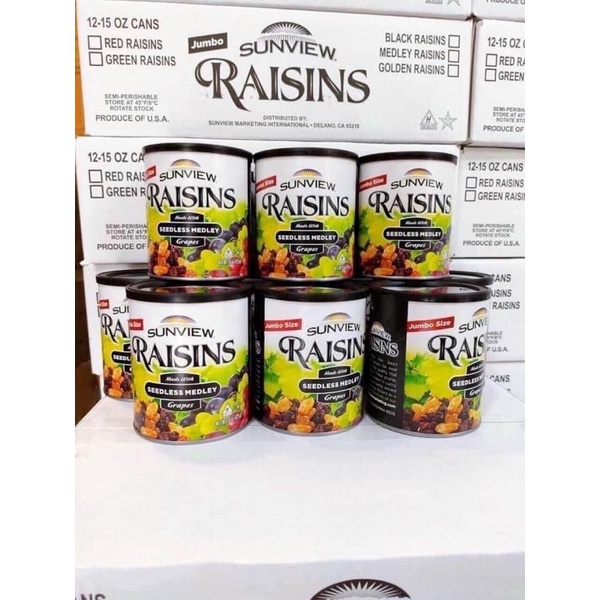 Nho Sấy Khô Sunview 425gr - Đủ loại - Date 5/2022