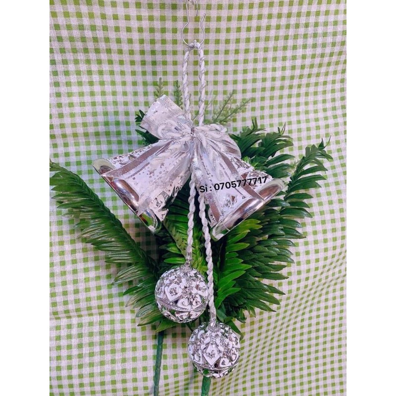 Chuông vẽ treo trang trí noel hàng chuẩn 2 size