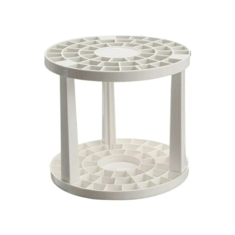 Giá Đỡ Cọ Trang Điểm Hình Tròn Bằng Nhựa Đa Năng Tiện Dụng