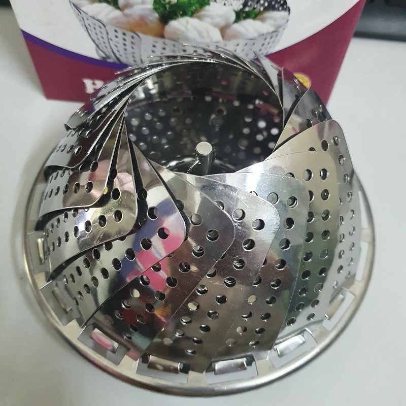 Vỉ Xửng Hấp Xòe Inox Đồ Xôi Hấp Bánh Cách Thủy Gấp Gọn Hàng Việt nam