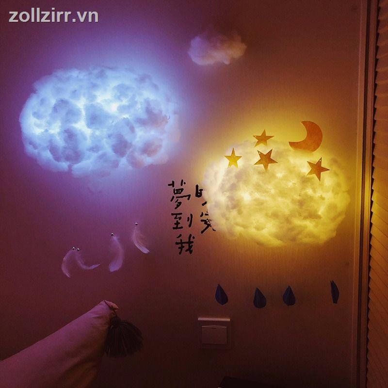 Đèn trang trí decor trang trí phòng Vật liệu trang trí phòng ngủ tập thể bằng bông làm thủ công