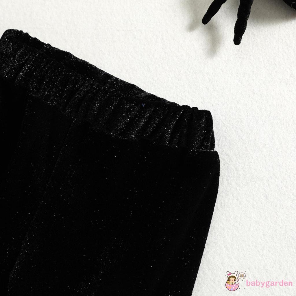 Set Đồ Mùa Hè 2 Món Gồm Áo Cổ Yếm Phối Ren + Quần Ống Loe Cho Bé Gái 3-24 Tháng Tuổi