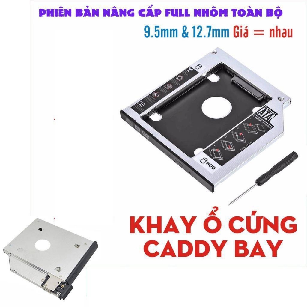 Caddy Bay SATA III 9.5mm/12.7mm SATA MOVE SPEED - Lắp thêm ổ cứng cho máy tính laptop