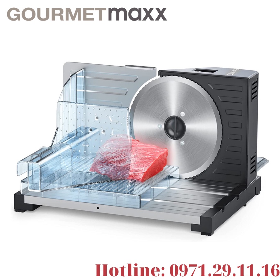 Máy thái thịt GLUCKLICH ZURIO tự động bằng điện