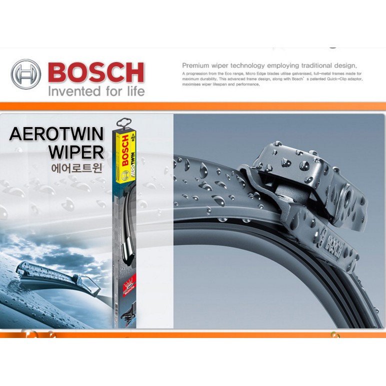 Bộ 02 Thanh gạt nước mưa xương cứng Bosch Eco Plus size 14 inch - 26 inch
