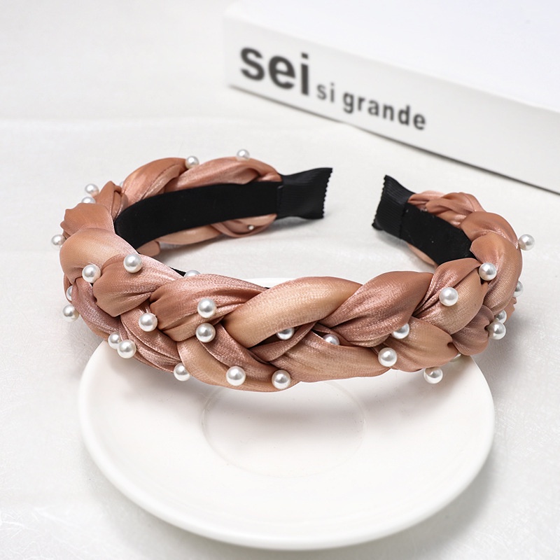 Băng Đô Cài Tóc Đính Ngọc Trai Thời Trang Âu Mỹ