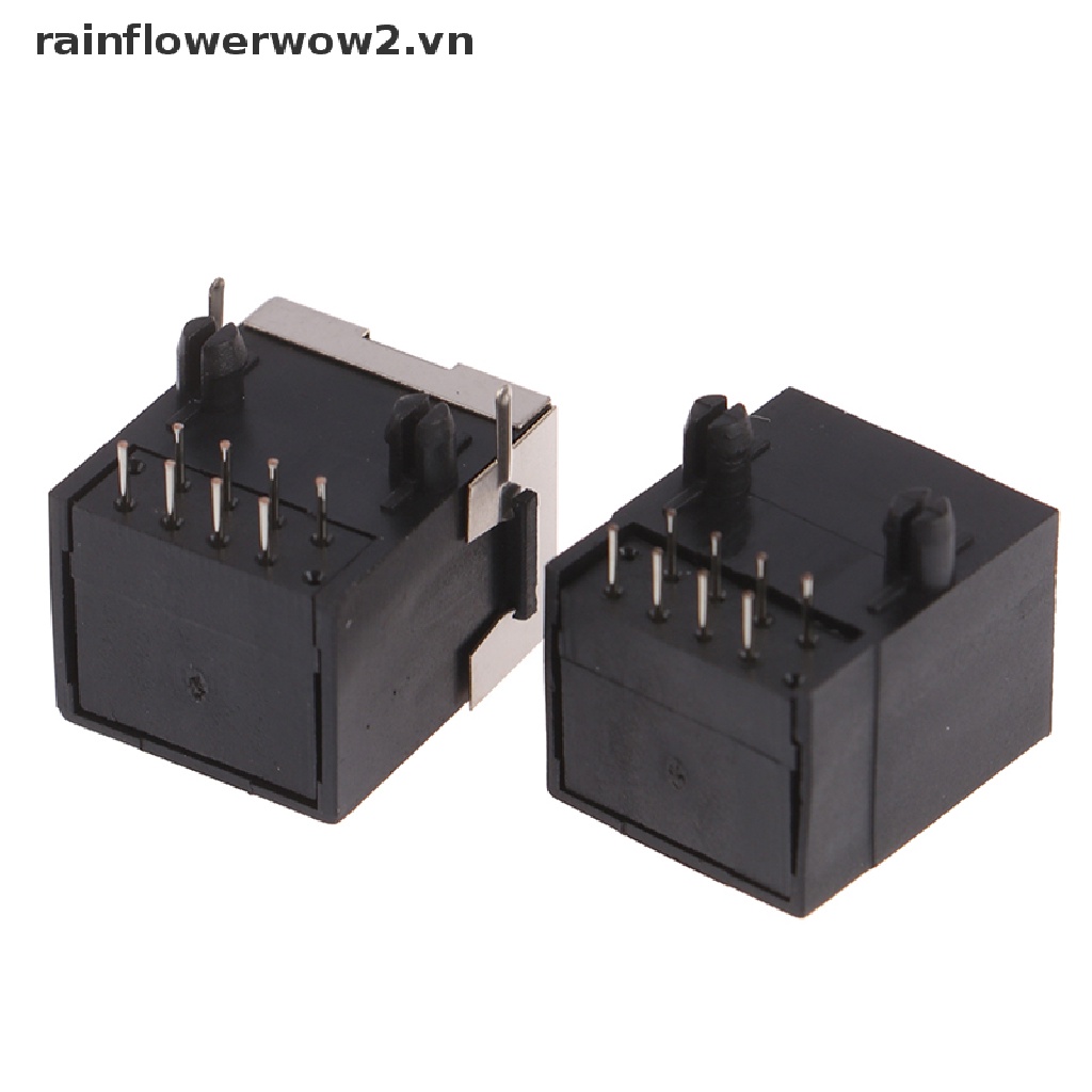 Bộ 10 Đầu Nối Dây Điện 8 Pin PCB RJ45 8P8C Chuyên Dụng