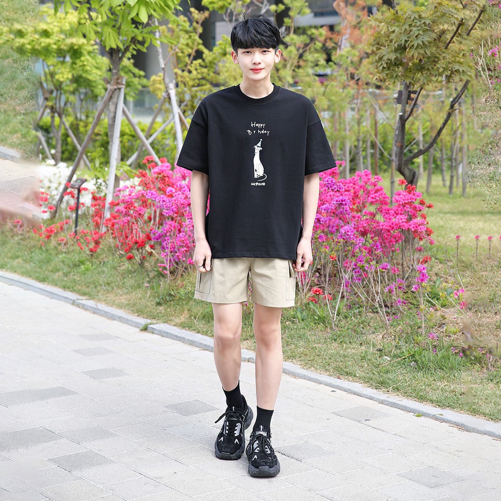 Áo thun Nam Nữ Unisex Form rộng tay lỡ HALEY street wear Basic Unisex - phông siêu mát TN18