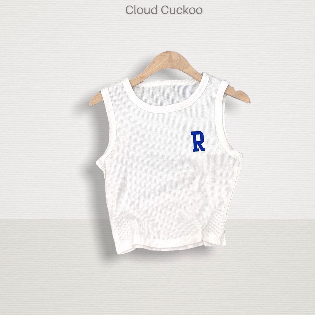 Áo Sát Nách CropTop Ba Lỗ Cao Cấp Logo Cao Su Thêu Vải Siêu Đep Phong Cách Loại 1 - Mã Số: SN9222