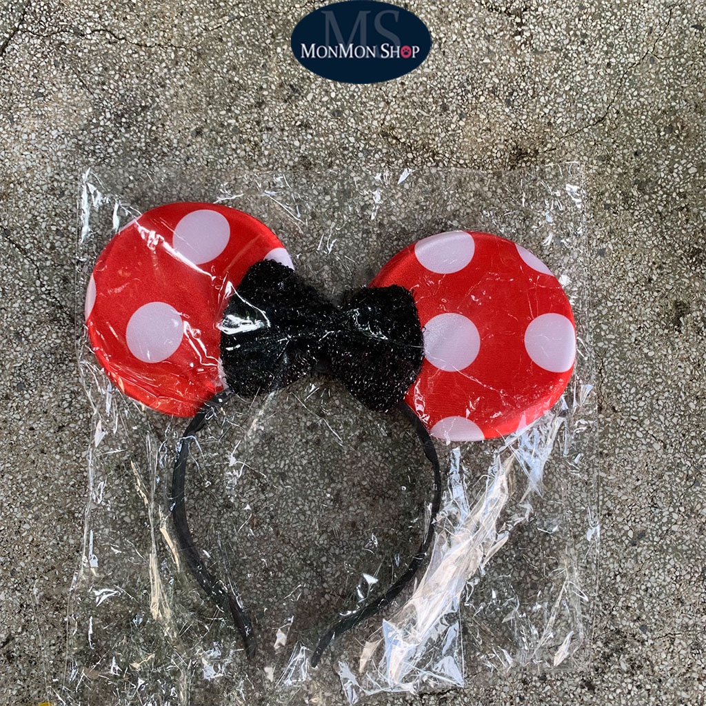 (Đồ Chơi Giáng Sinh) Băng Đô Cài Tóc Đèn Led Hình Chuột Mickey siêu dễ thương chất lượng đảm bảo