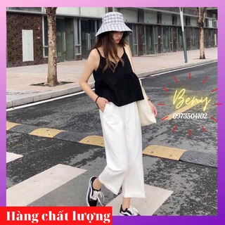Quần Đũi Ống Rộng🍀FREESHIP🍀Quần Culottes Đũi Nhật Không Nhăn Nhàu Siêu Xinh-Hàng VNXK