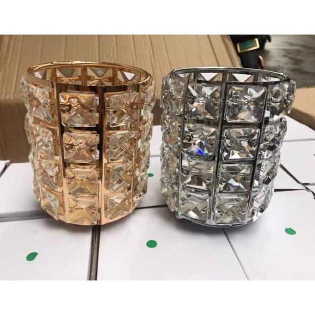 Cốc đá đựng chổi trang điểm