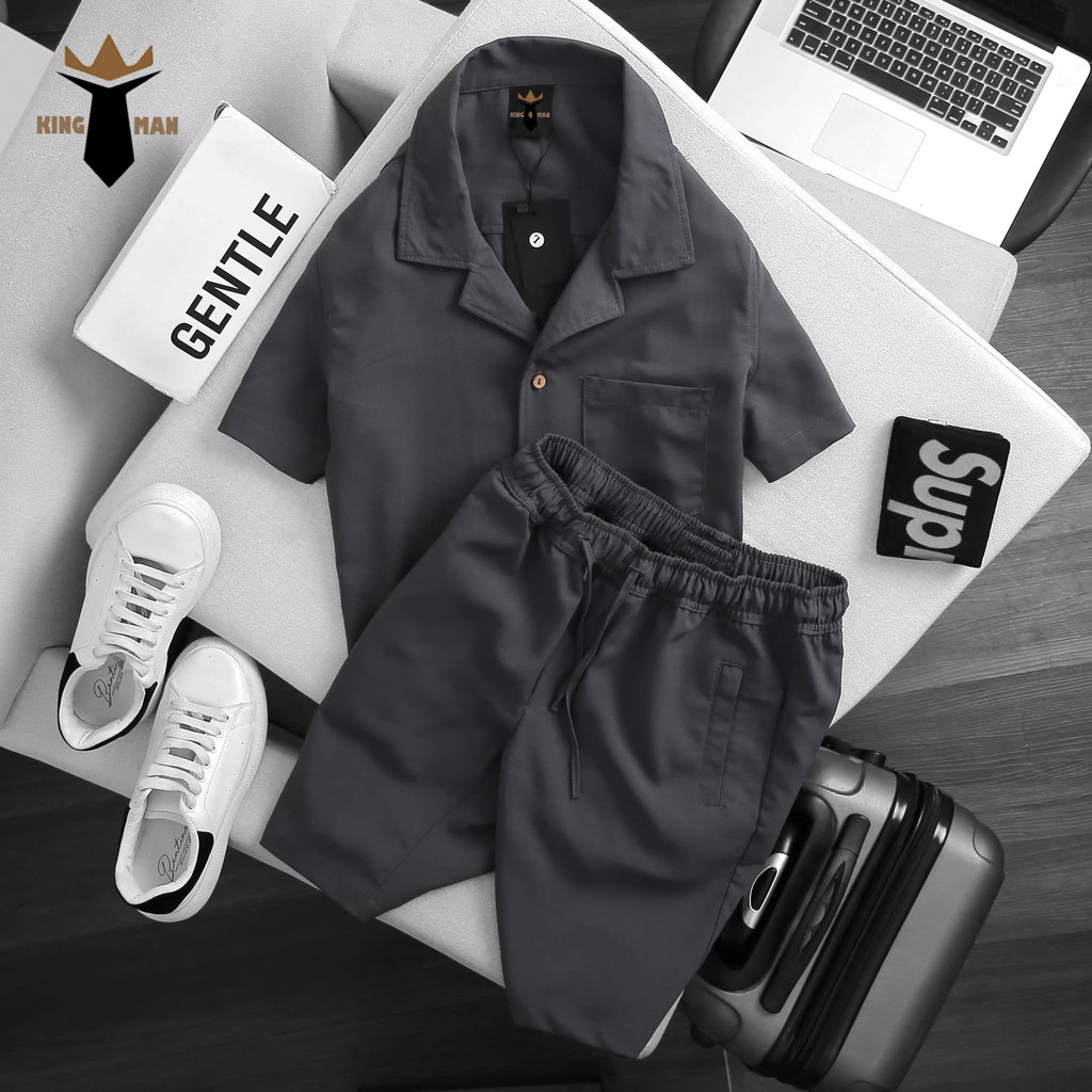 Áo đũi nam, set đũi nam thời trang hè 2021 Kingman | BigBuy360 - bigbuy360.vn