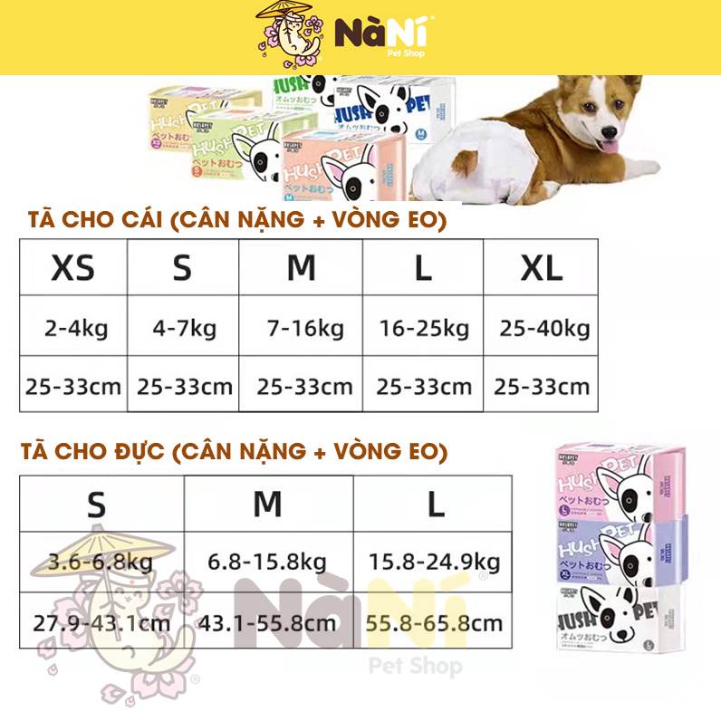 Bỉm Chó Mèo Siêu Dày thấm hút, kháng khuẩn Freeship+Hỏa tốc – Nanipetshop