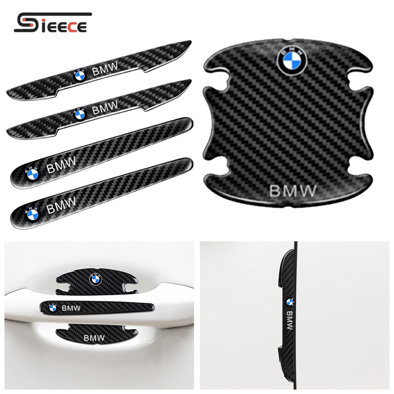 Sieece MiếNg DáN Tay NắM CửA Ô Tô Sợi Carbon MiếNg DáN HõM CửA Ô Tô MiếNg DáN ChốNg Va ĐậP CửA Miếng