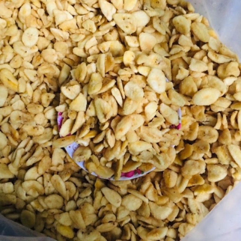 1kg chuối sấy vỡ miếng to như chuối nguyên