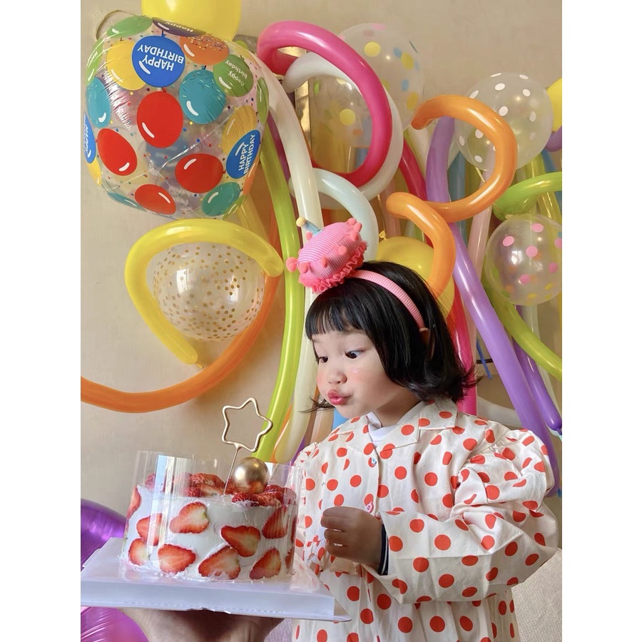 Bờm cài tóc hình bánh sinh nhật đáng yêu phong cách Hàn Quốc cho bé Mimi Kids BD25