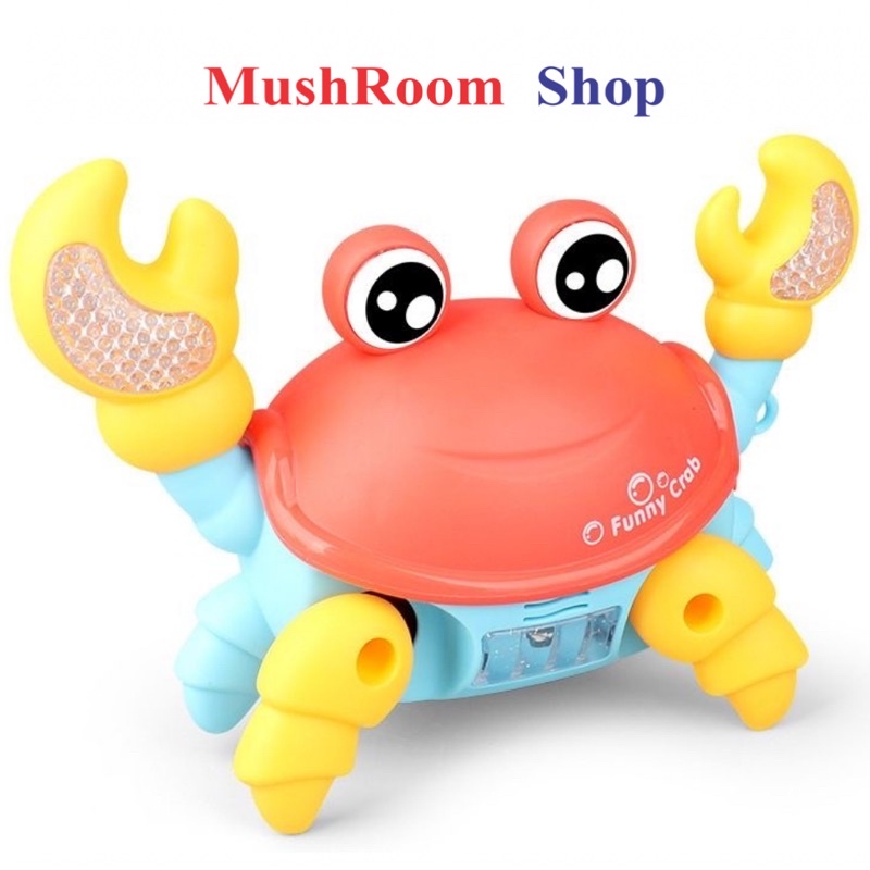 Đồ Chơi Cua Bò Chạy Pin Có Đèn Nhạc Vui Nhộn Dành Cho Bé