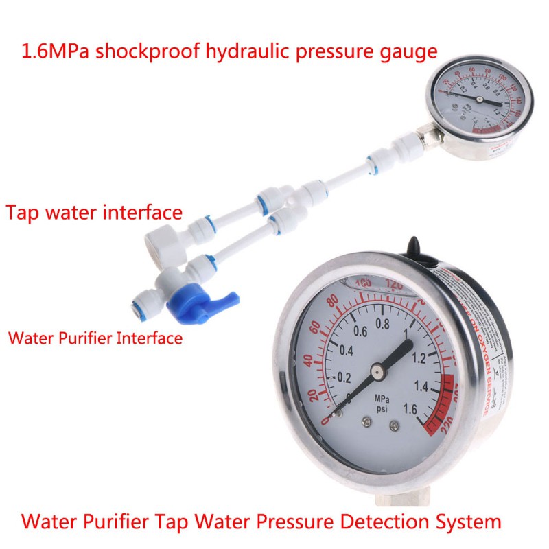 Đồng hồ đo áp suất nước 2 trong 1 tiện dụng