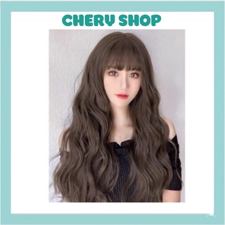 Tóc giả nguyên đâù xoăn sóng ❤️ FREESHIP ❤️❤️ nguyên đầu xoăn sóng 3 trục tặng kèm lưới trùm