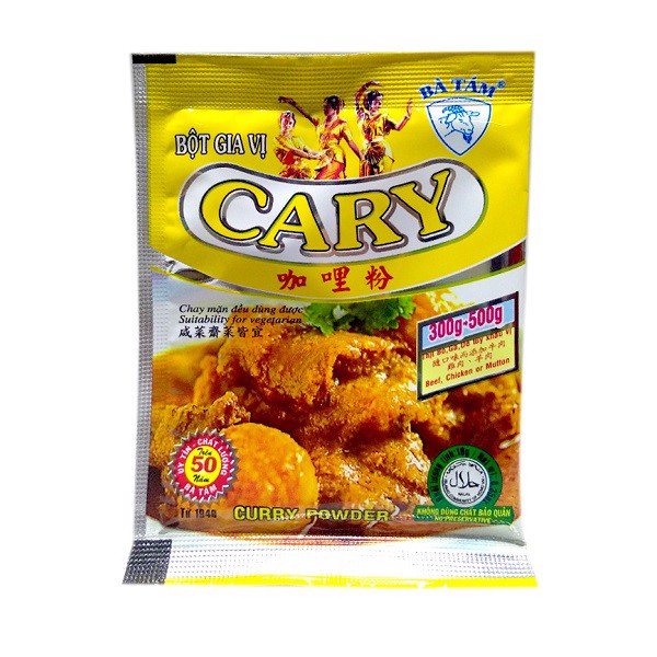 Bột cà ri. bột cary Bà Tám, gói 10 gram