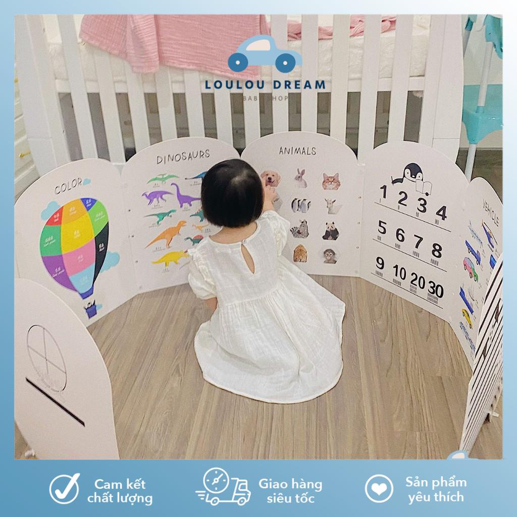 Bảng học đa năng - Nhà kiến thức 8 miếng ghép - Đồ chơi giáo dục sớm cho bé [SẴN - ẢNH THẬT]