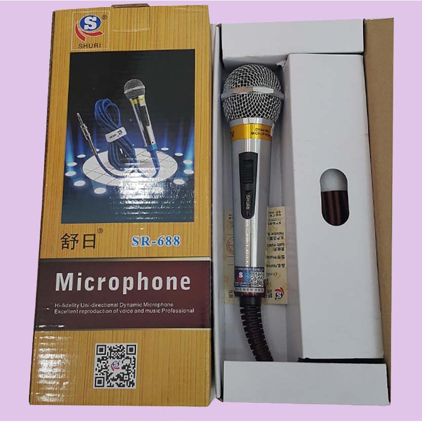 Micro Có Dây SH-688 Mic hát karaoke giá rẻ