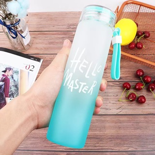 Bình Thủy Tinh 500ml Hello Master (Loại Đẹp)