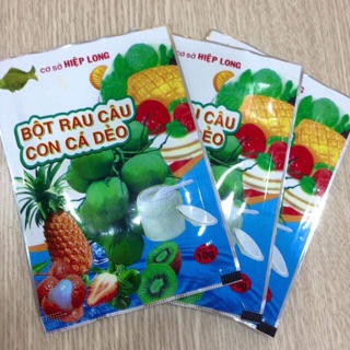 Bột rau câu con cá dẻo - hộp 12 gói