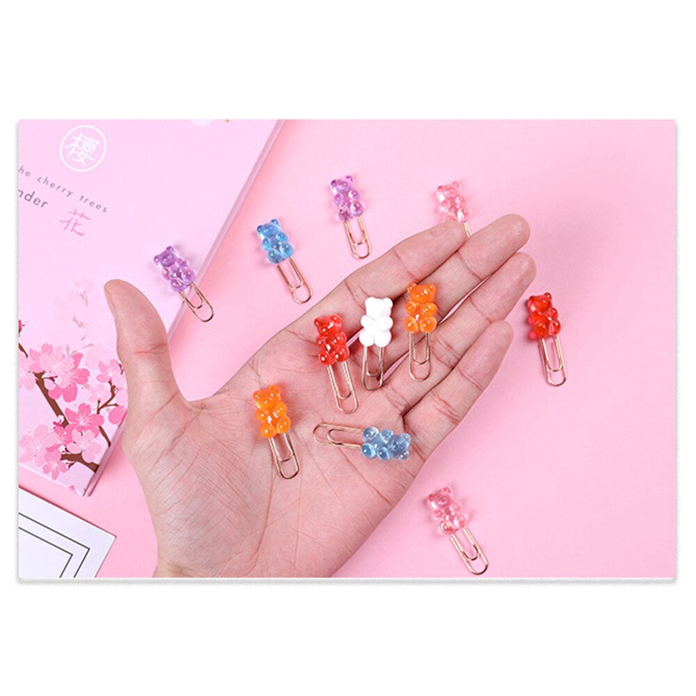 Bộ 2 kẹp giấy hình gấu dễ thương