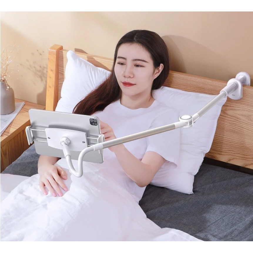 Kẹp đầu giường giữ Ipad và Điện thoại Xem Phim 360 độ chính hãng Baseus