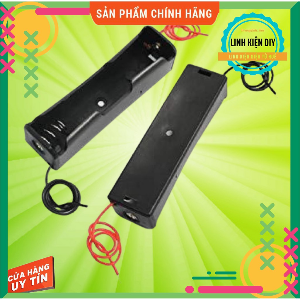 Hộp Pin 18650 1 CELL khay pin 18650 1 CELL kèm dây