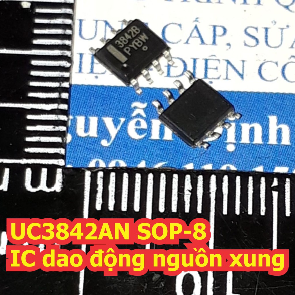 10 con UC3842AN UC3842 SOP-8 IC dao động nguồn xung kde7360