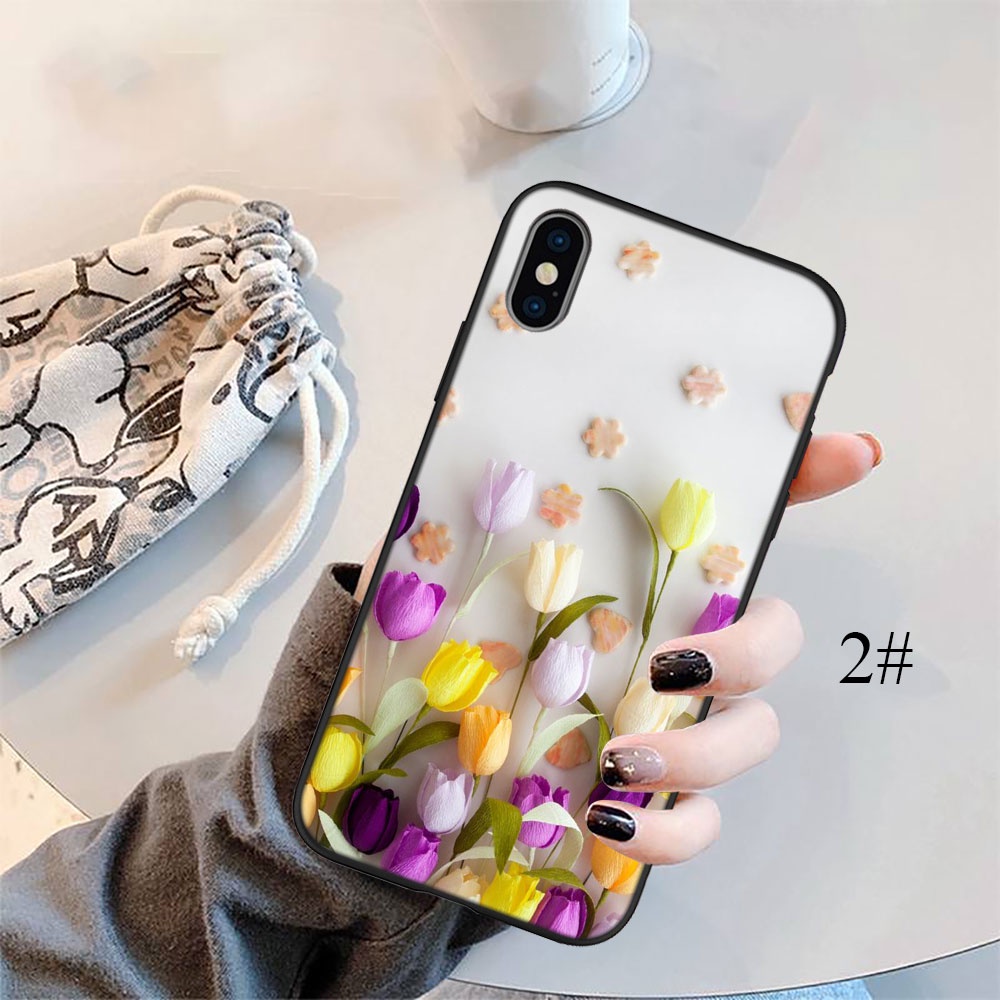 Ốp Điện Thoại Hình Hoa Tím Cho iPhone 5 5S 6 6S 7 8 11 Pro Max Plus SE XR HH67
