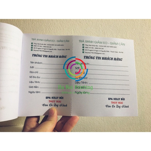 Hoá đơn Data - thông tin khách hàng un ấn theo yêu cầu