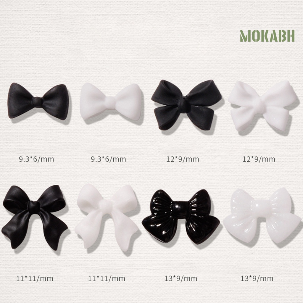 Set 50 Phụ Kiện Trang Trí Móng Tay Nghệ Thuật Tạo Hiệu Ứng 3D Hình Nơ Mini Dành Cho Nữ