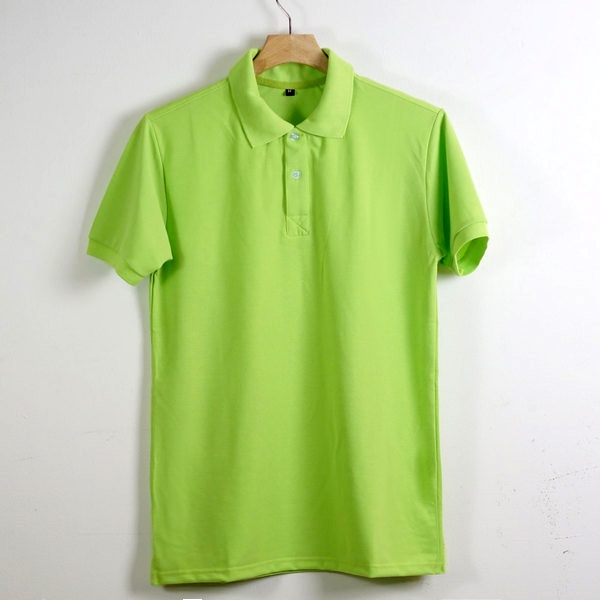 Áo Thun Có Cổ Polo Cá Sấu 4 Chiều Cổ Bẻ Màu Xanh Chuối Phom Xuông Dùng Cho Nam Và Nữ