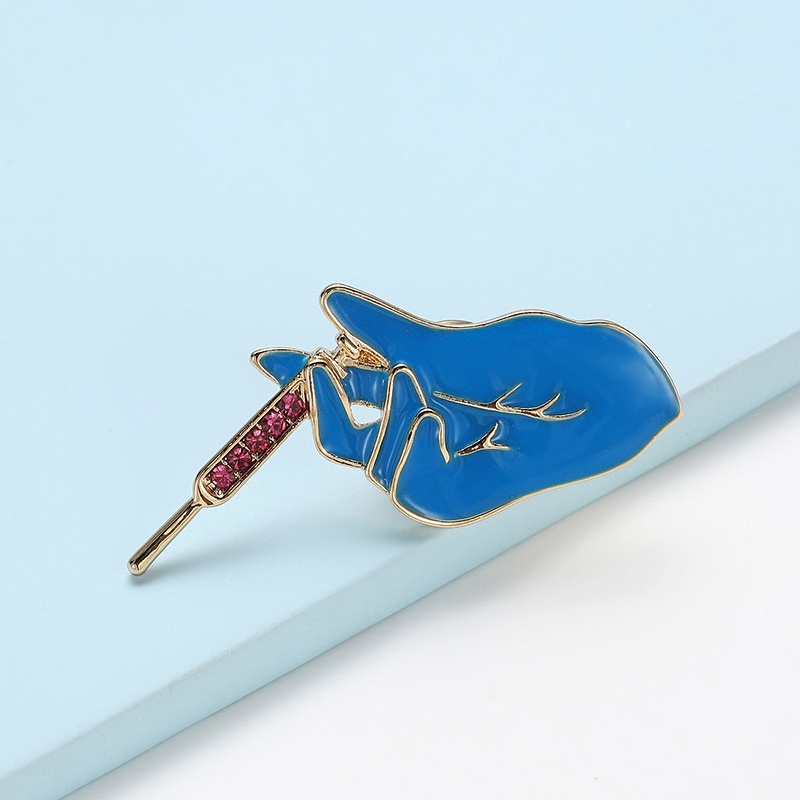 Ghim Cài Áo Hình Găng Tay Bác Sĩ/Bác Sĩ/Y Tá Thiết Kế Mới Dùng Làm Quà Tặng