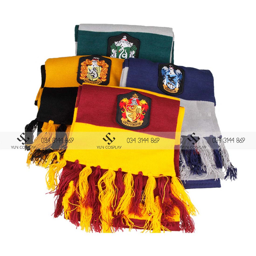Khăn choàng len Harry Potter |  | 4 nhà Gryffindor Slytherin Ravenclaw Hufflepuff | BigBuy360 - bigbuy360.vn
