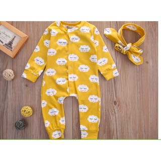 Bộ body bé mây vàng