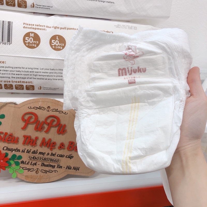 Bỉm Quần Mijuku Bịch 50 Miếng Đủ Size M50/L50/XL50/XXL50